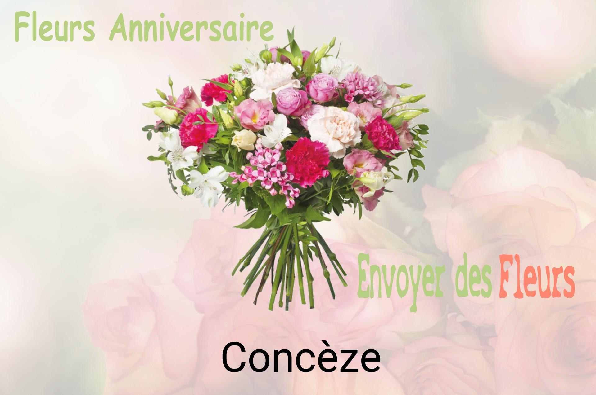 Bouquet de fleurs d’anniversaire livré à Concèze